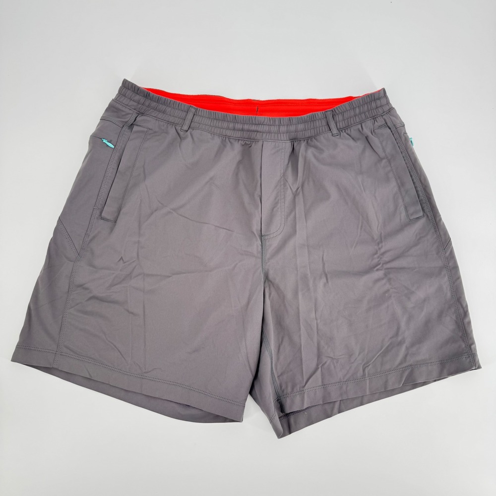BirdDogs Men's XXL Gray Hybrid‎ Training Athletic Shorts Swim Activewear